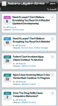 Mobile Screenshot of alabamalitigationreview.com